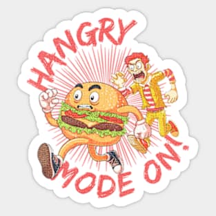 Hangry mode on! | Burger on the Run! Sticker